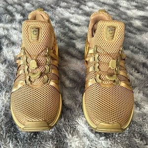 Nike Gold Mesh Sneakers